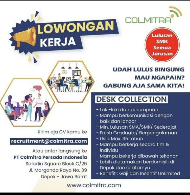 Loker PT. Colmitra Persada Indonesia