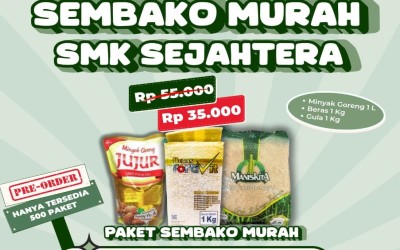 SMK Sejahtera Hadirkan Program Sembako Murah untuk Masyarakat